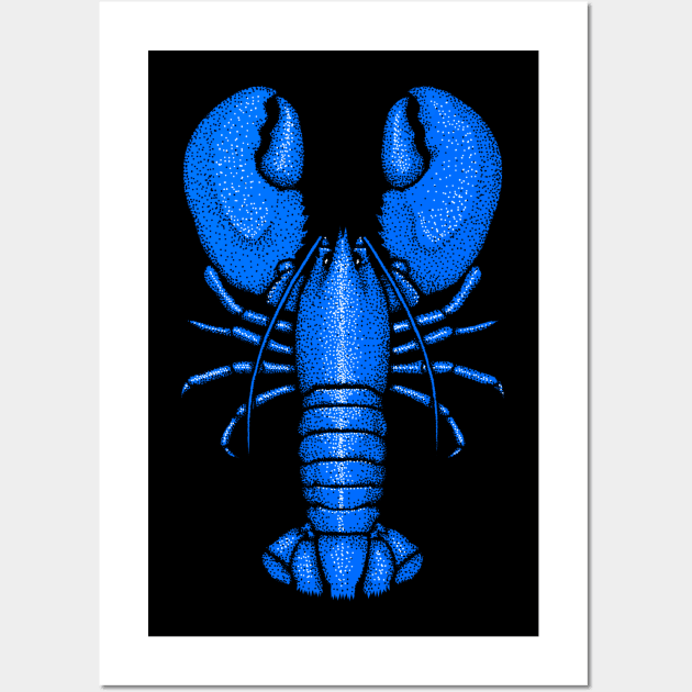 Giant Blue Lobster Wall Art by GAz